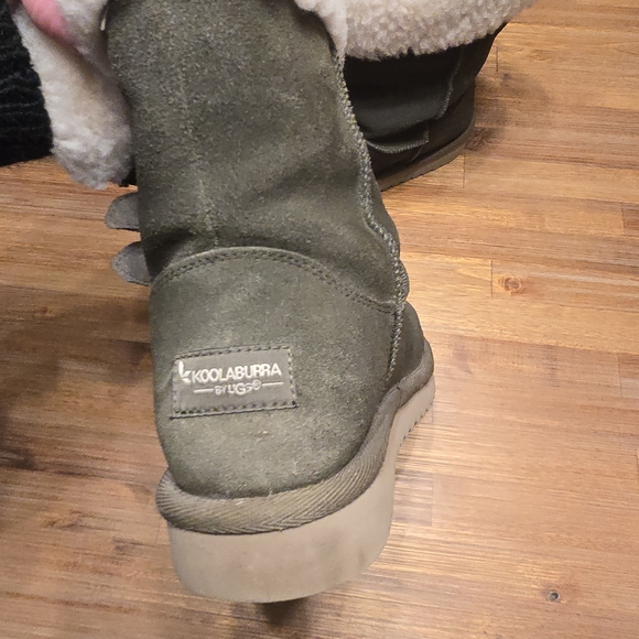 Koolaburra by UGG Victoria Buckle Boots in Olive Green - Size 8 - Picture 6 of 9